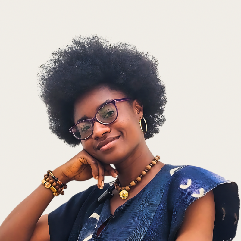 A portrait of a young lady.
