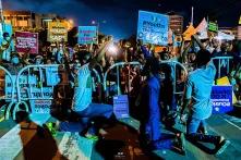 #EndSARS protesters at Lekki Toll Plaza