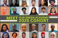 Photo collage of different young people. 