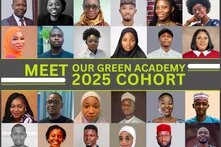 Photo collage of young people. 