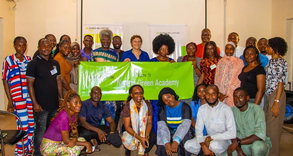 A group photograph of young Nigerians. 