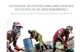 Cover page of the registered and unregistered pesticides in Nigeria dossier. 