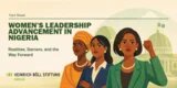 Thumbnail of women's leadership advancement in Nigeria fact sheet. 